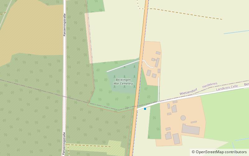 Becklingen War Cemetery location map