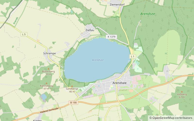 Arendsee Lake location map