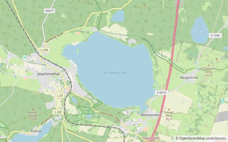 Grimnitzsee location map