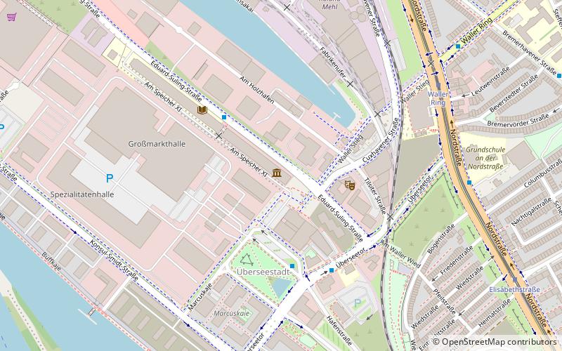 Hafenmuseum location map