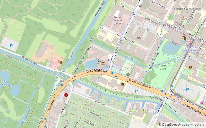 Universum Bremen location map