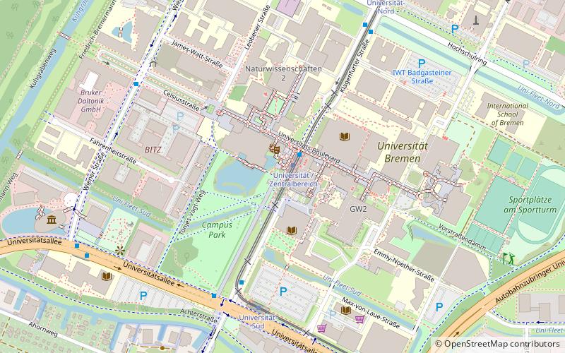 uniwersytet brema location map