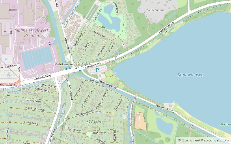 stadtwaldsee bremen location map