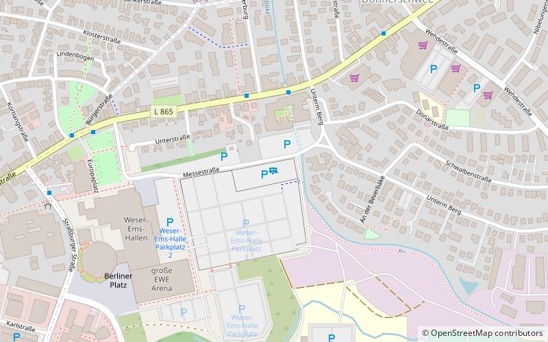 Weser-Ems Halle location map