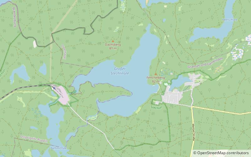 Lake Stechlin location map