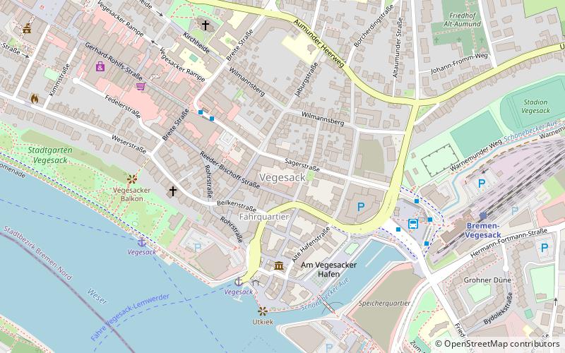 Bremen-Vegesack location map