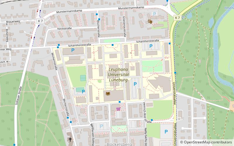 leuphana universitat luneburg lunebourg location map