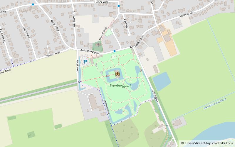 Evenburg location map