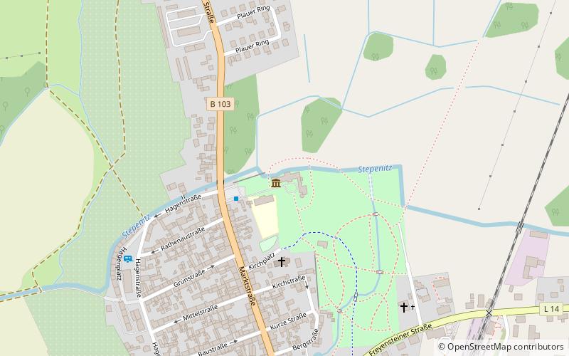 Castle Meyenburg location map