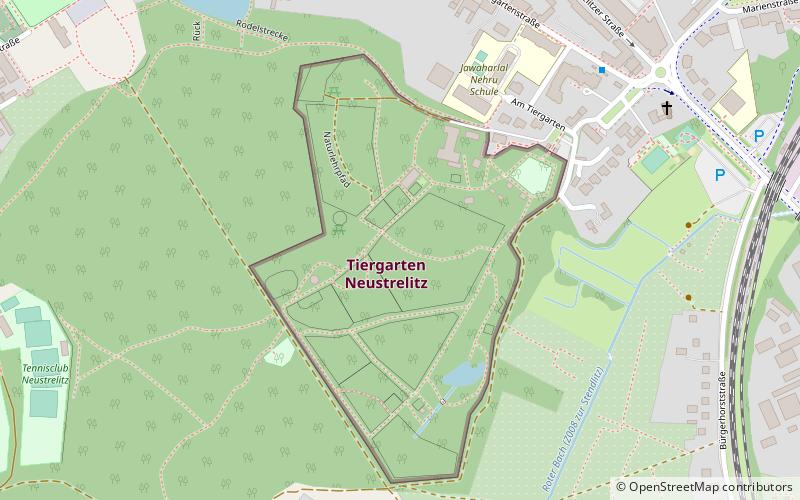 Tiergarten Neustrelitz location map