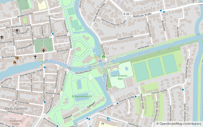 Kesselschleuse Emden location map