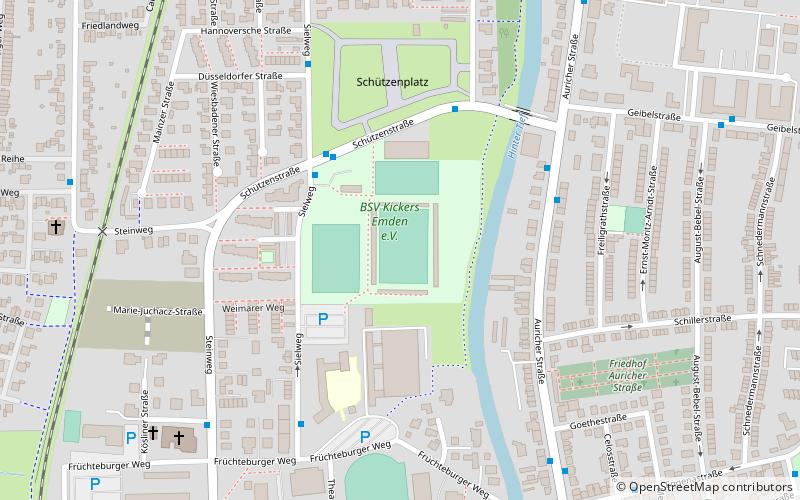 Ostfriesland-Stadion location map