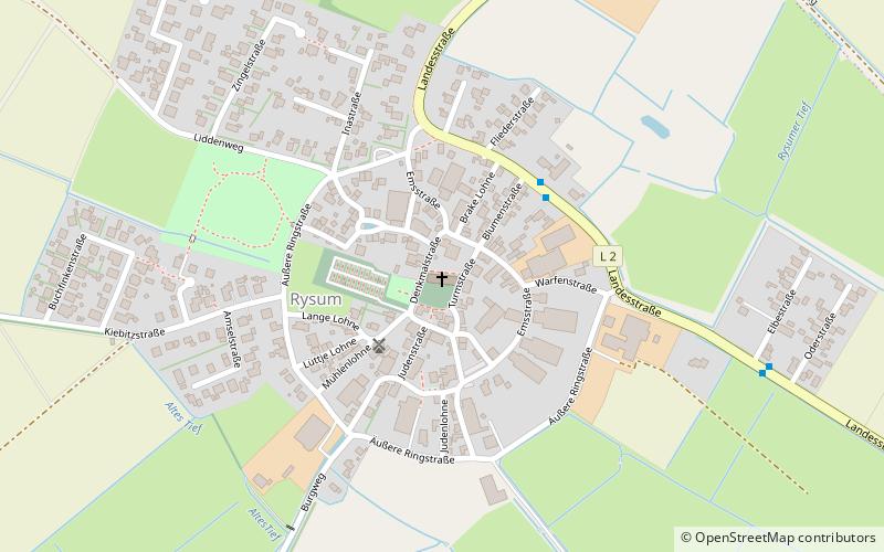 Rysumer Kirche location map