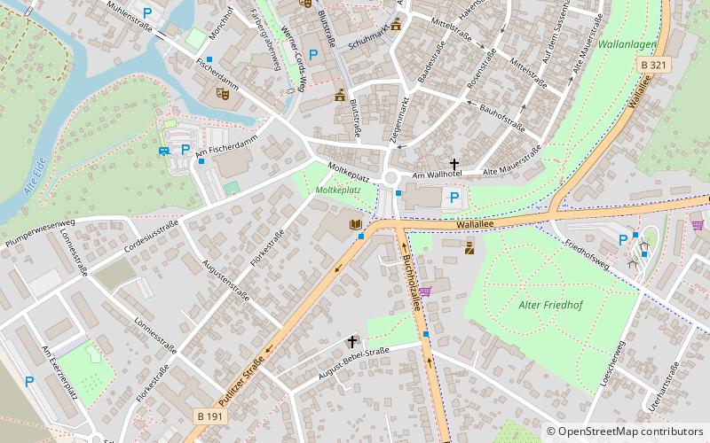 Stadtbibliothek Parchim location map