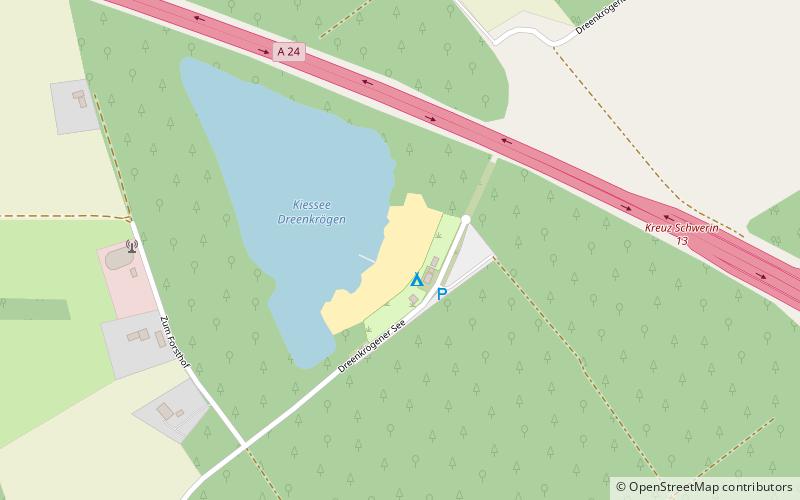 Kiessee Dreenkrögen location map