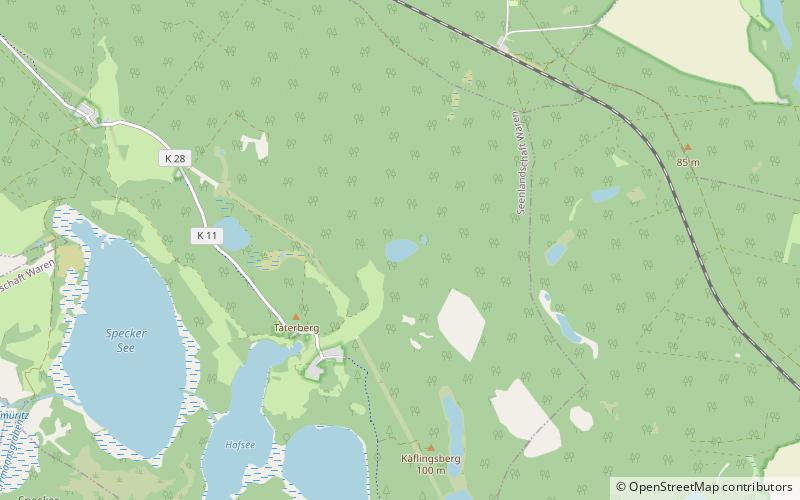 weisser see parc national de la muritz location map
