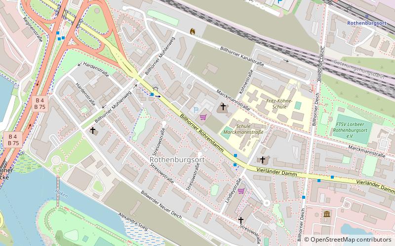 Hamburg-Rothenburgsort location map