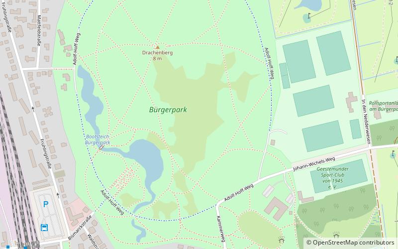 Bürgerpark location map