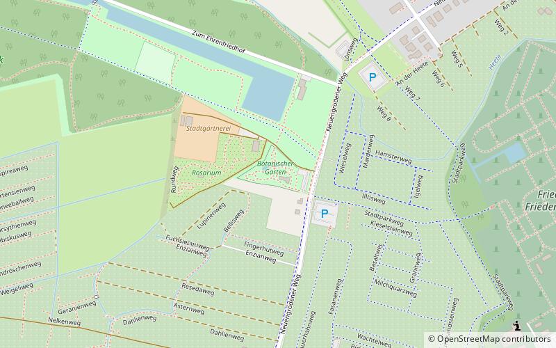 Jardín botánico de Wilhelmshaven location map