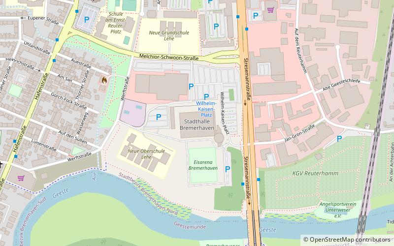 Stadthalle Bremerhaven location map