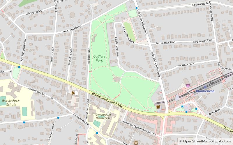 Gossler's Park location map