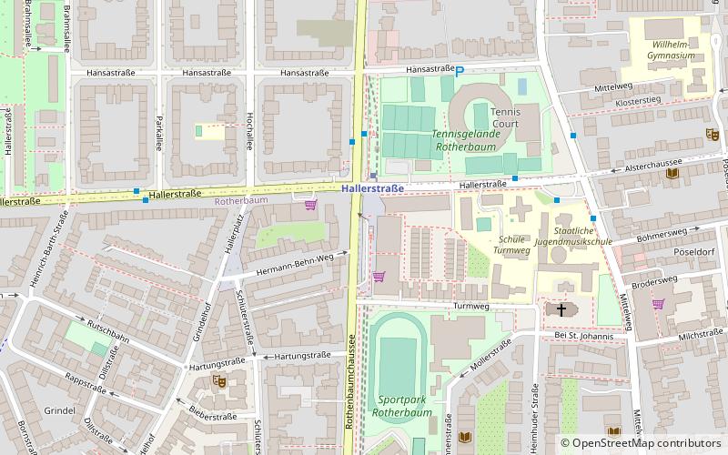 rothenbaumchaussee hamburg location map