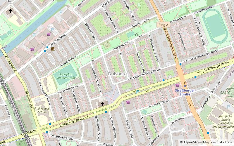 Hamburg-Dulsberg location map