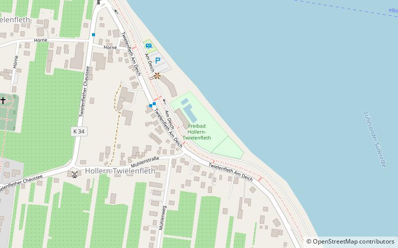 freibad hollern twielenfleth location map