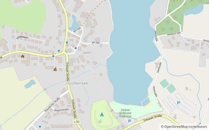 grossensee location map