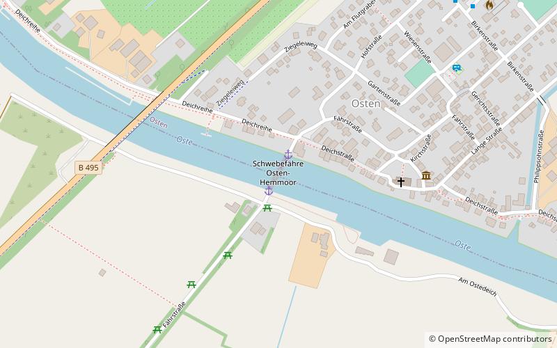 Schwebefähre Osten–Hemmoor location map