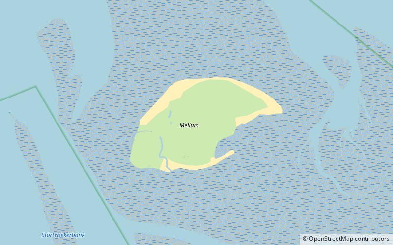 Mellum location map