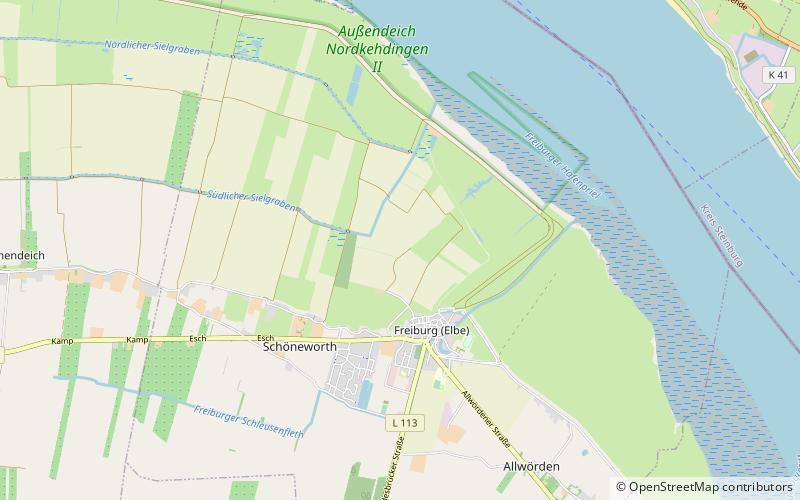 samtgemeinde nordkehdingen freiburg elbe location map