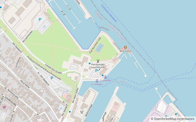 Phare de Cuxhaven location map