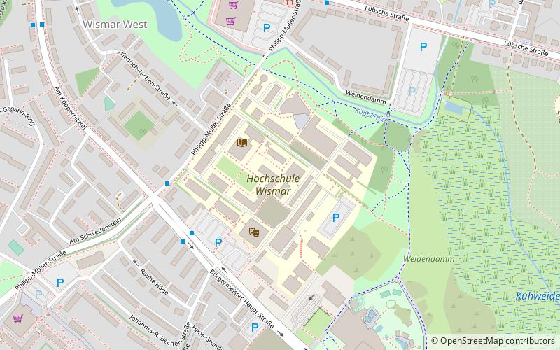 Hochschule Wismar location map