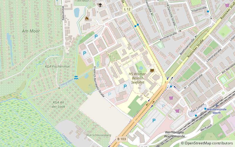 prywatny uniwersytet hanzeatycki rostock location map