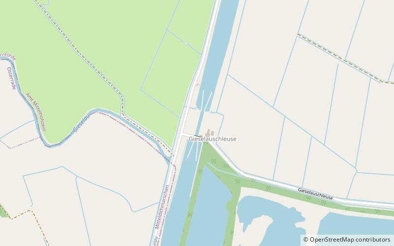 Gieselau Canal location map