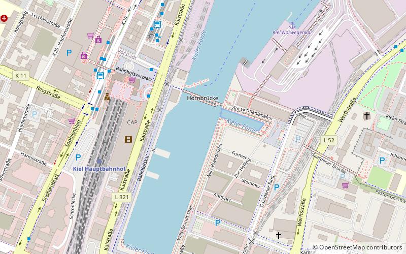 Hörn Bridge location map