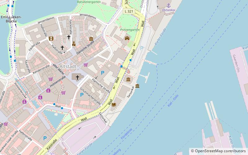 Kiel Maritime Museum Fish Market & Museum Bridge location map