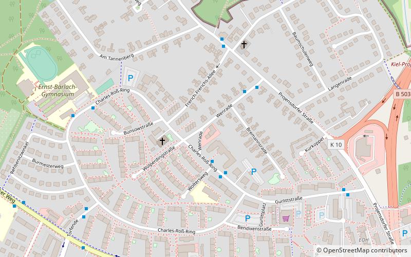 Steenbek-Projensdorf location map