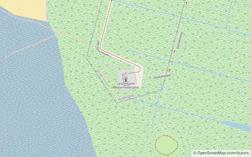 Leuchtturm Westerheversand location map