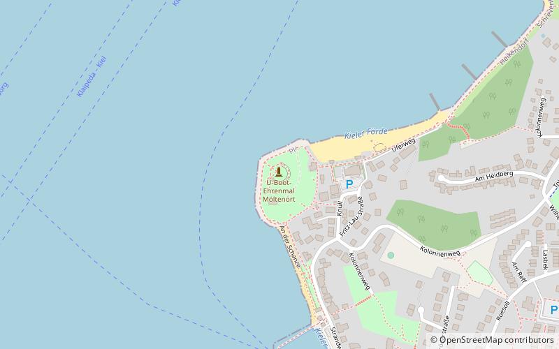 Möltenort U-Boat Memorial location map
