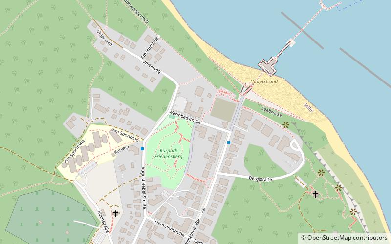 kurpark friedensberg sellin location map