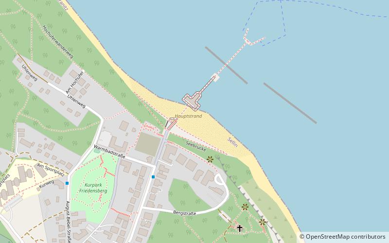 Hauptstrand location map