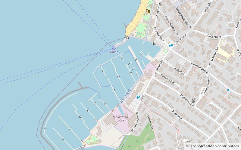 Yachthafen Laboe location map
