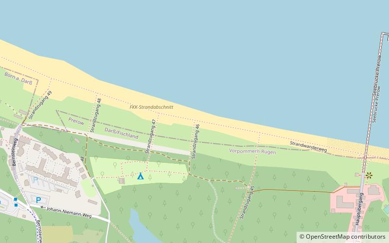 fkk strandabschnitt prerow location map