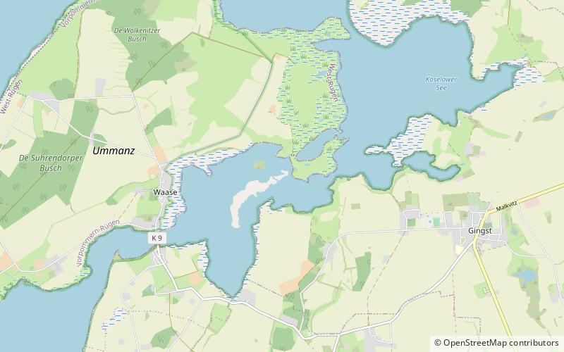 wuhrens western pomerania lagoon area national park location map