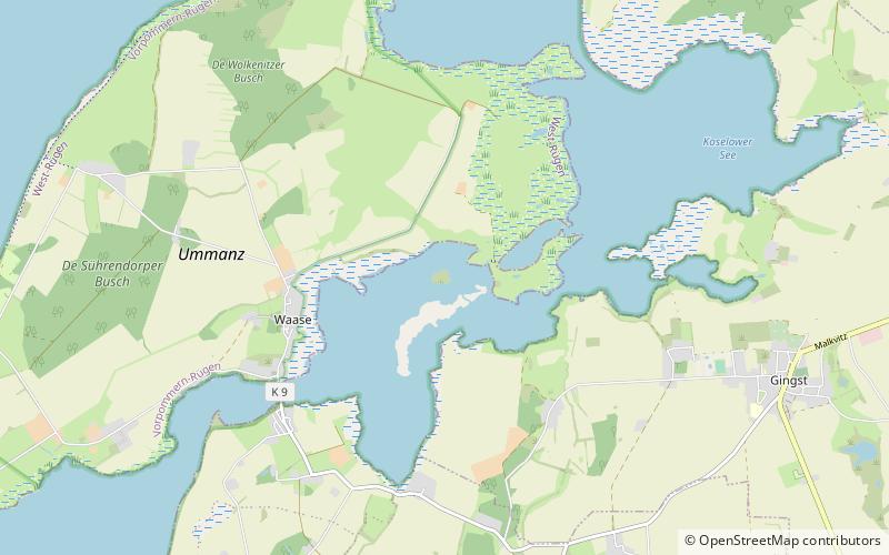 mahrens nationalpark vorpommersche boddenlandschaft location map