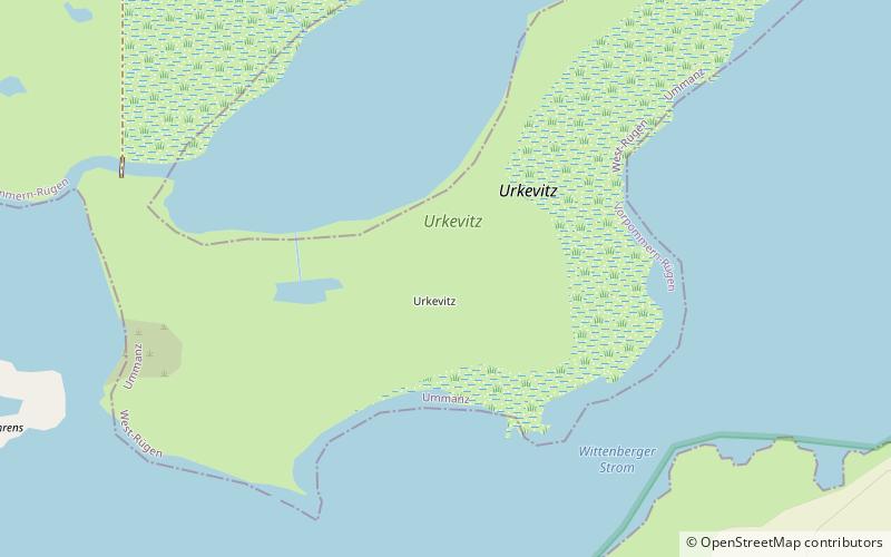 urkevitz park narodowy vorpommersche boddenlandschaft location map