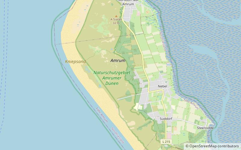 Naturschutzgebiet Amrumer Dünen location map