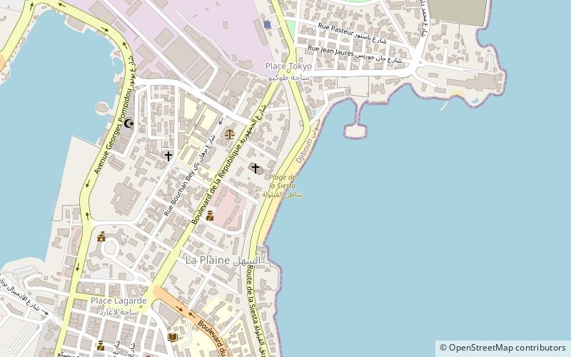 plage de la siesta shaty alqylwlt djibouti location map
